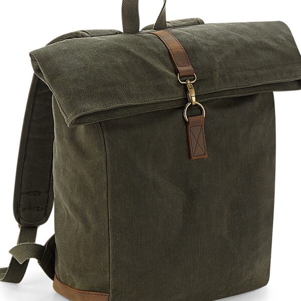Quadra Heritage Waxed Canvas Backpack Thumbnail